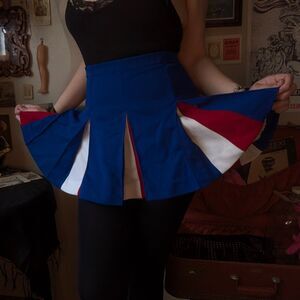 Vintage Cheerleader Supply Co. Skirt Women's XS Blue Red White USA Patriotic